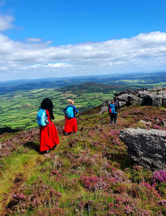 group on the mountain